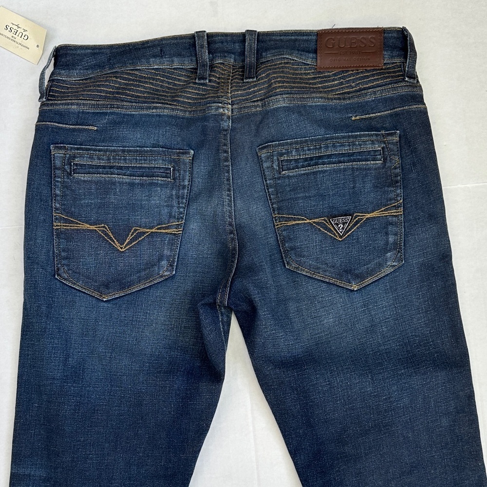 New Guess Slim Tapered Men’s Jeans Sz 32 - Picture 9 of 14